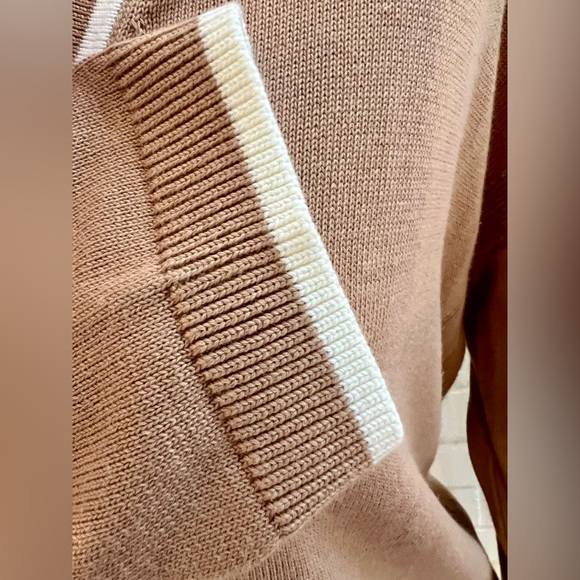 EUC Talbot’s rayon/cotton blend “tennis” style cardigan w/enameled buttons. M. - Picture 4 of 7